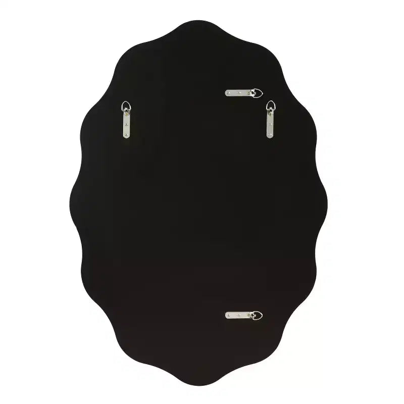 Miroir ovale en éventail, doré