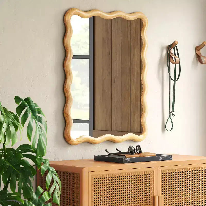 Miroir mural en éventail