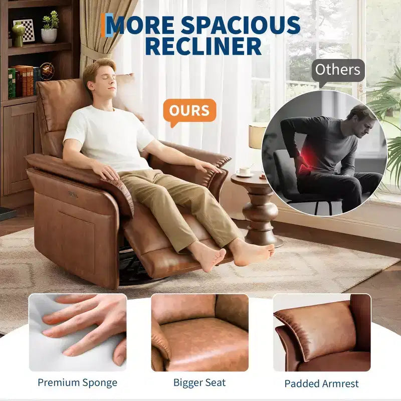 Fauteuil releveur électrique pivotant