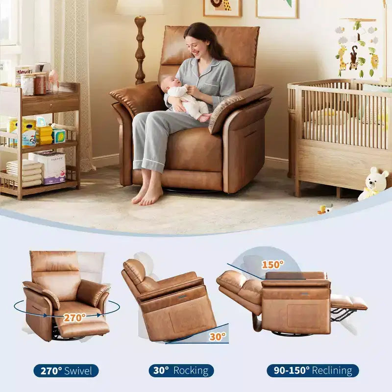 Fauteuil releveur électrique pivotant