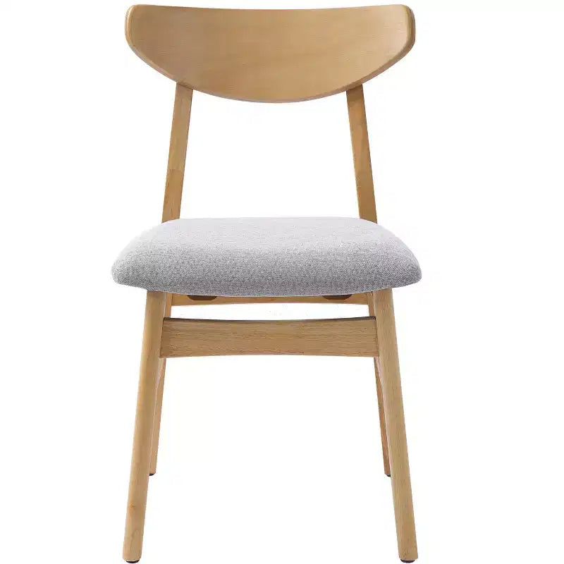 Chaise de salle à manger moderne en bois courbé