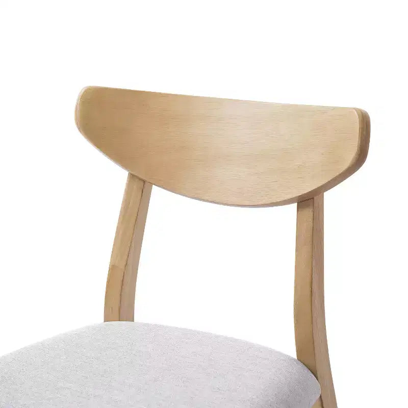 Chaise de salle à manger moderne en bois courbé