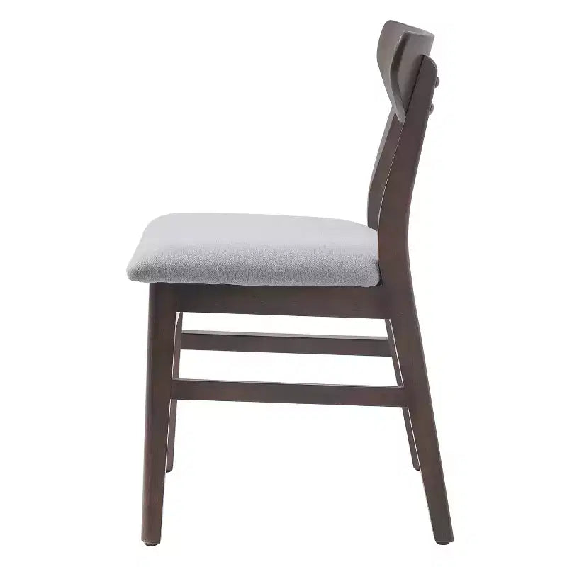 Chaise de salle à manger moderne en bois courbé
