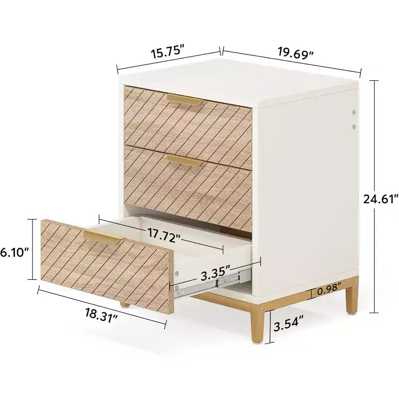 Table de chevet avec rangement pour chambre à coucher