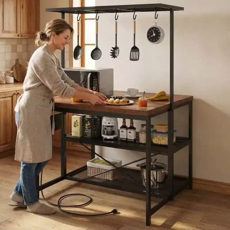 Îlot de cuisine avec fonction de rangement