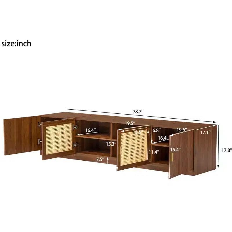 Meuble TV moderne de style médiéval