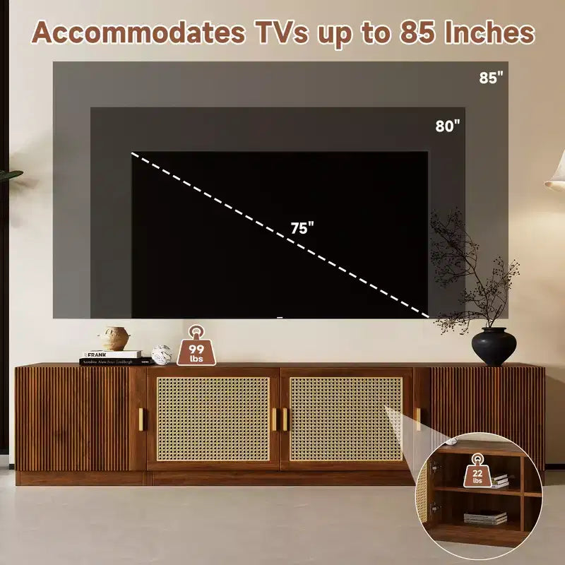 Meuble TV moderne de style médiéval