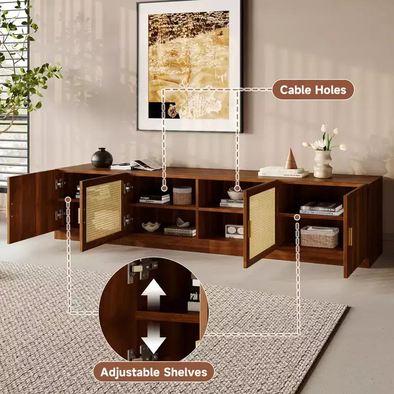 Meuble TV moderne de style médiéval