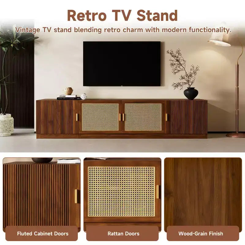 Meuble TV moderne de style médiéval