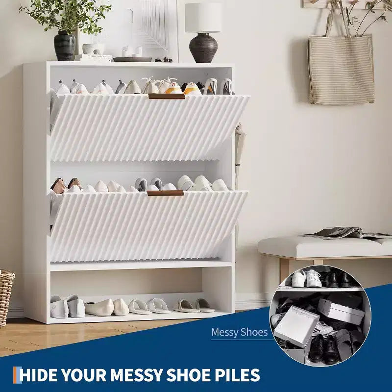 Meuble à chaussures dissimulé mince