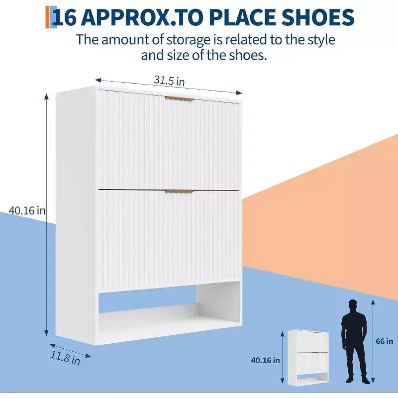Meuble à chaussures dissimulé mince