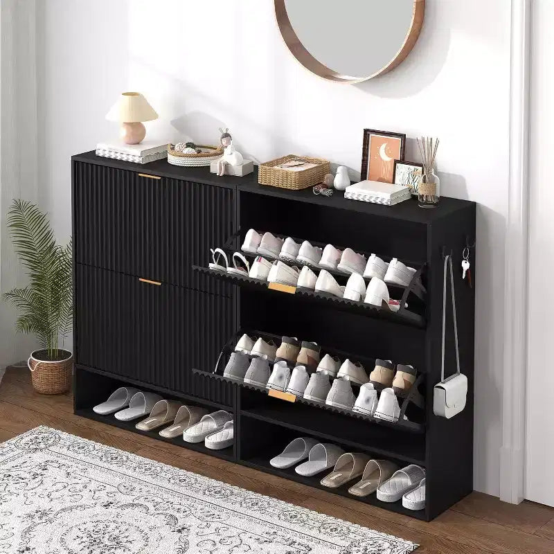 Meuble à chaussures dissimulé mince