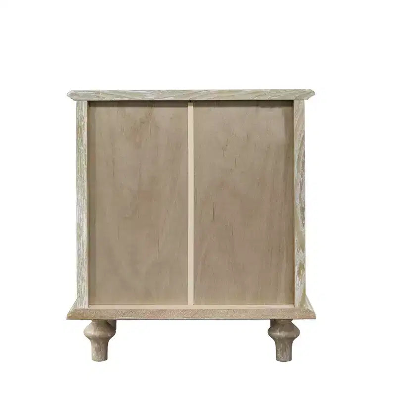 Table de chevet/table d'appoint de style rustique à quatre tiroirs