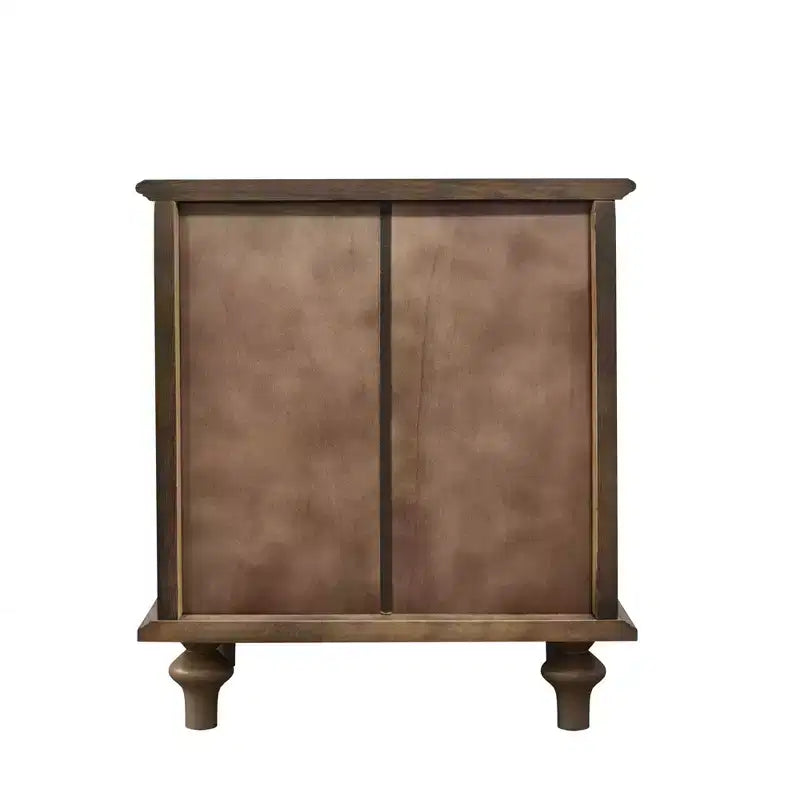 Table de chevet/table d'appoint de style rustique à quatre tiroirs