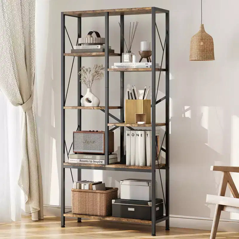Étagère haute à niveaux de style industriel