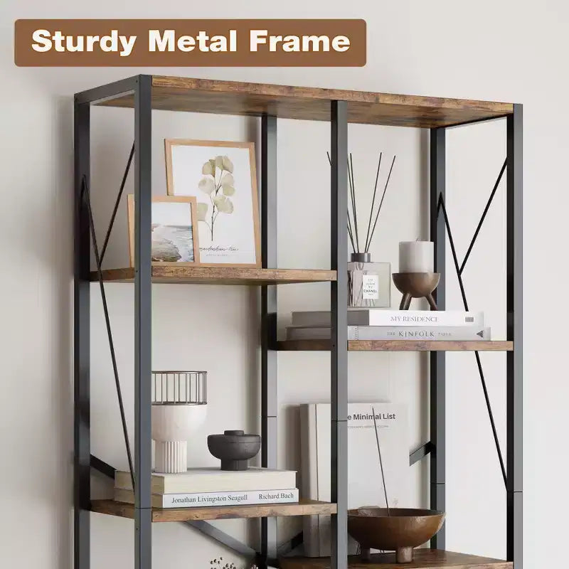 Étagère haute à niveaux de style industriel