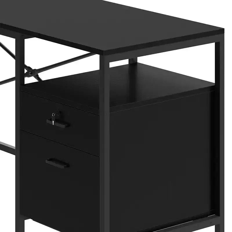 Bureau en U, pouvant être transformé en L