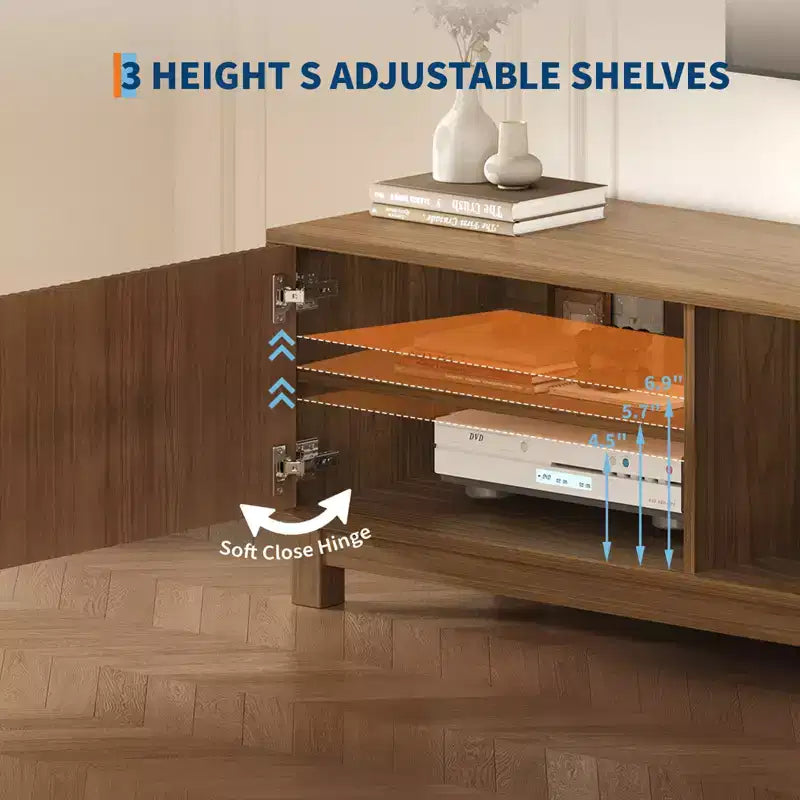 Meuble TV bas moderne de style médiéval