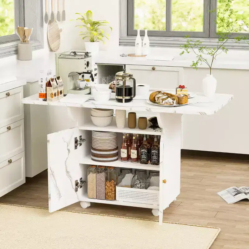 Table de salle à manger îlot de cuisine pliable