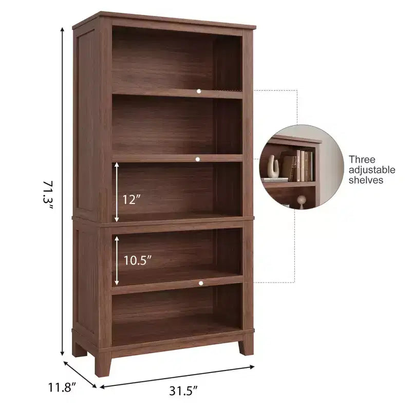 Étagère moderne à 5 niveaux en bois