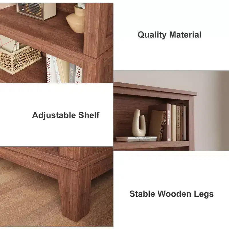 Étagère moderne à 5 niveaux en bois