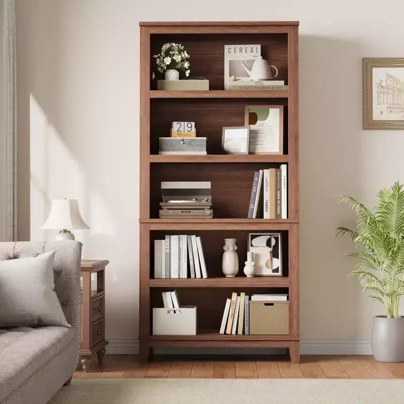 Étagère moderne à 5 niveaux en bois