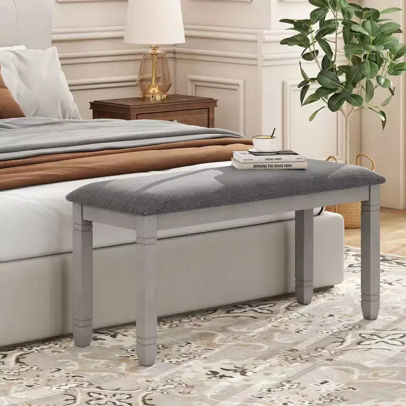 Banc de chambre à coucher rembourré