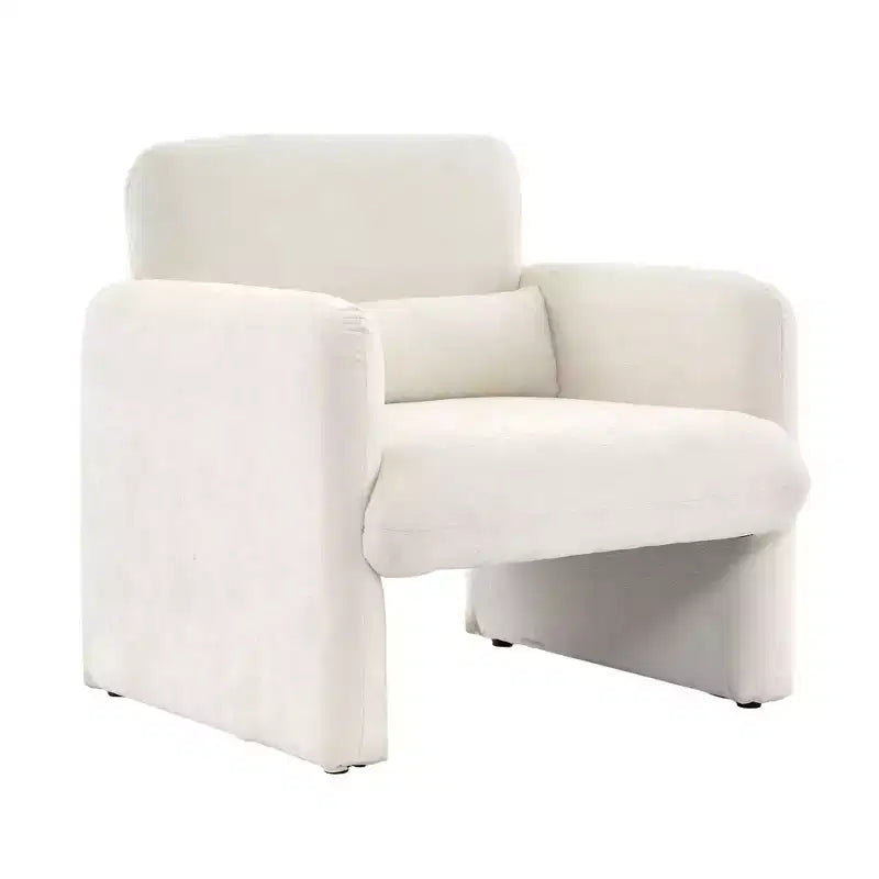 Single Sofa Chair 300LBS Curved Backrest Comfortable Armchair Oversized Reading Chair for Living Room Bedroom Study Office