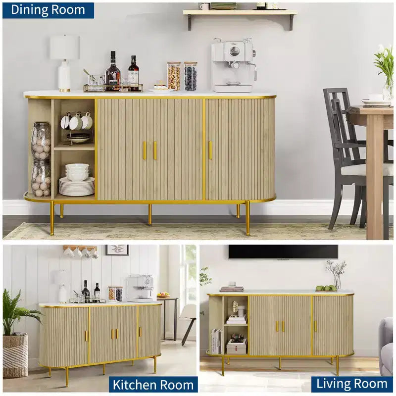 Buffet encastré/meuble de salle à manger médiéval