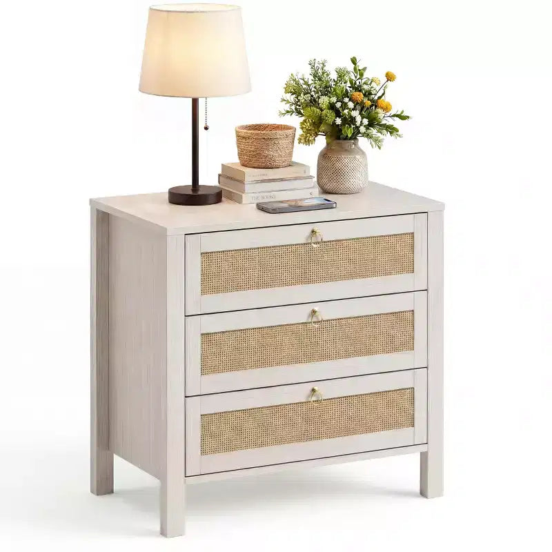 Table de chevet en rotin moderne