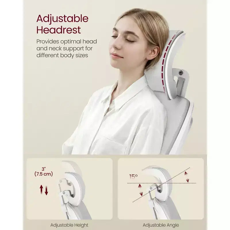 Fauteuil de bureau ergonomique en maille