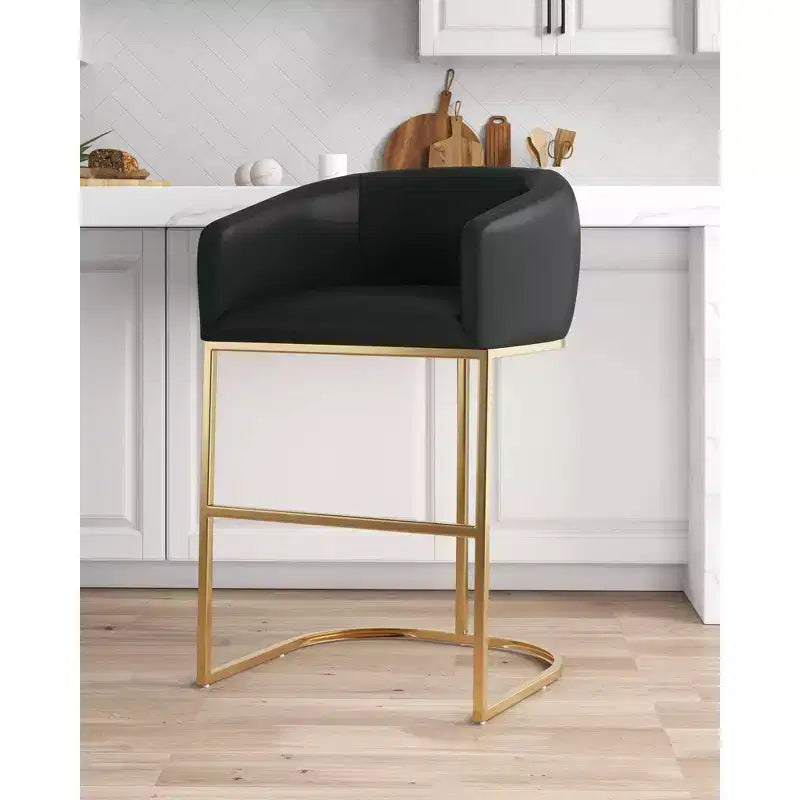 Tabourets de bar, noir/titane