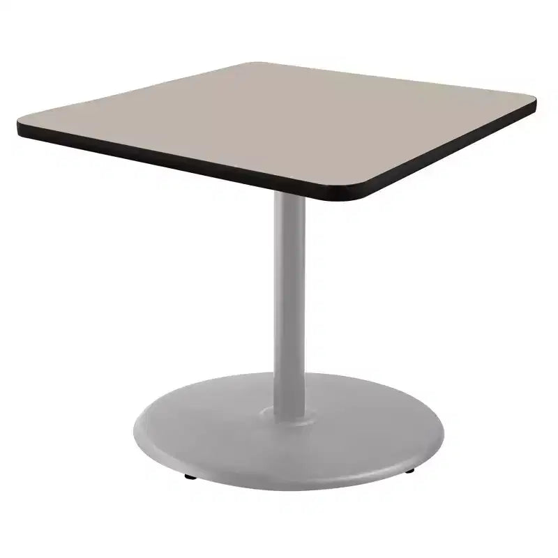 Table de salle à manger carrée, gris/nébuleuse grise
