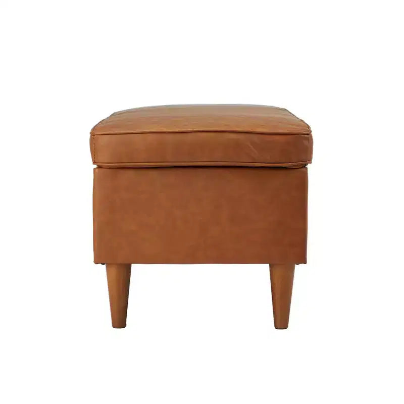 Banc de rangement marron
