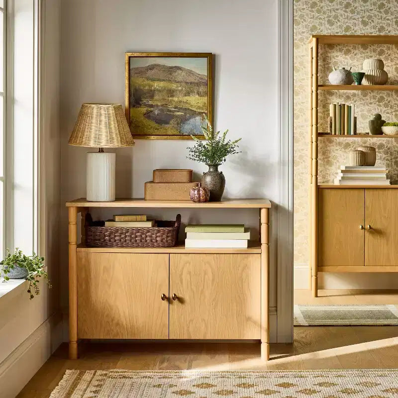 Meuble moderne en bois marron à deux portes