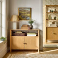 Meuble moderne en bois marron à deux portes