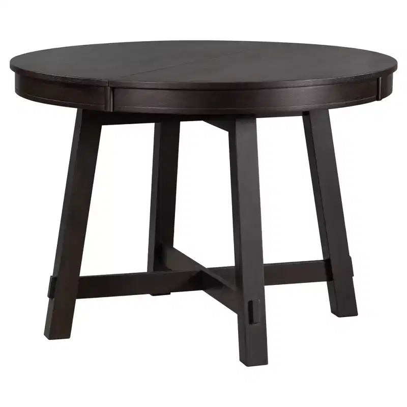 Table de salle à manger ronde avec rallonges