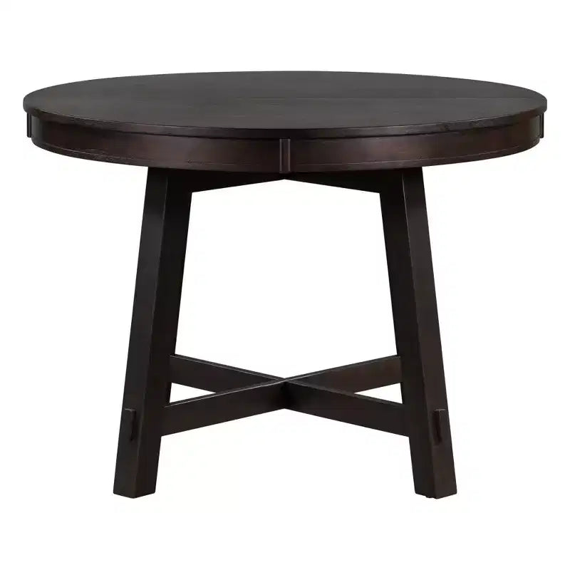 Table de salle à manger ronde avec rallonges