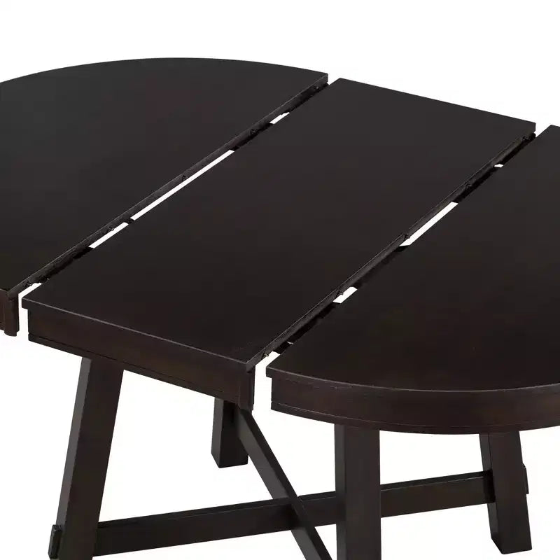 Table de salle à manger ronde avec rallonges