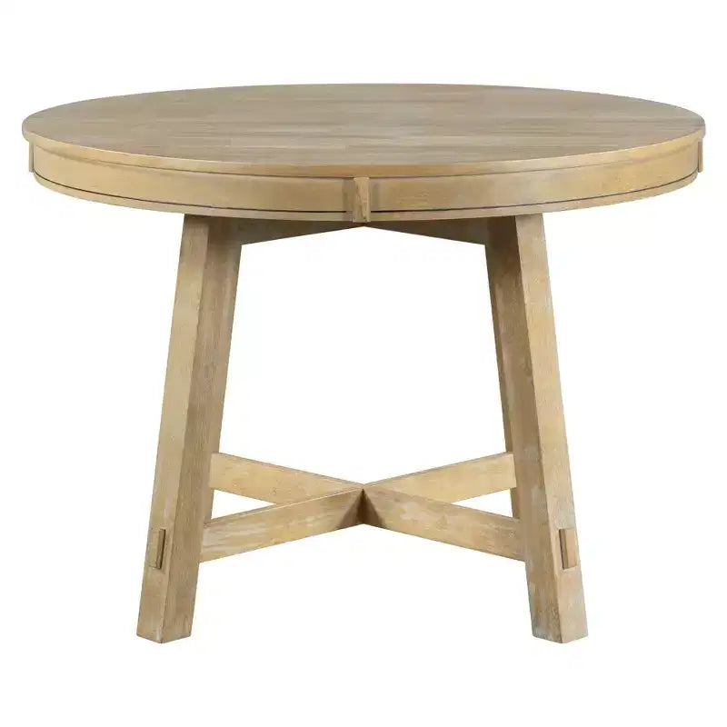 Table de salle à manger ronde avec rallonges