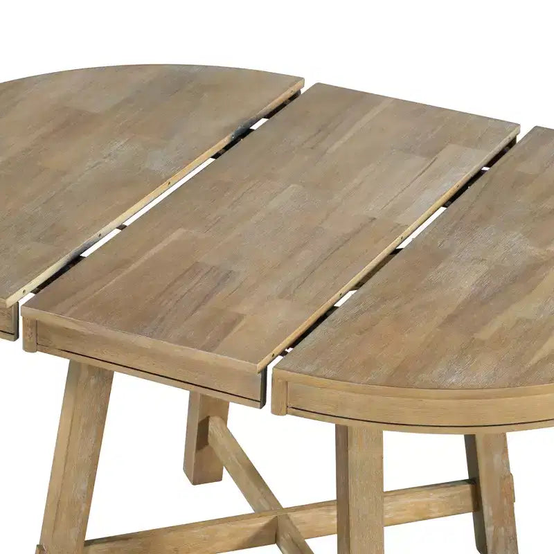 Table de salle à manger ronde avec rallonges