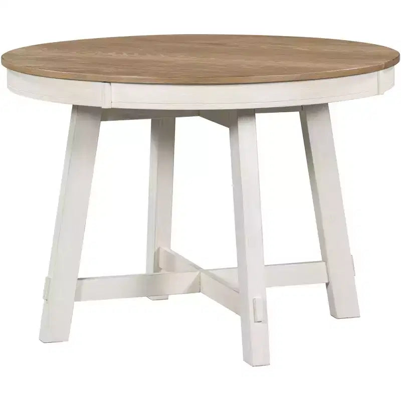 Table de salle à manger ronde avec rallonges