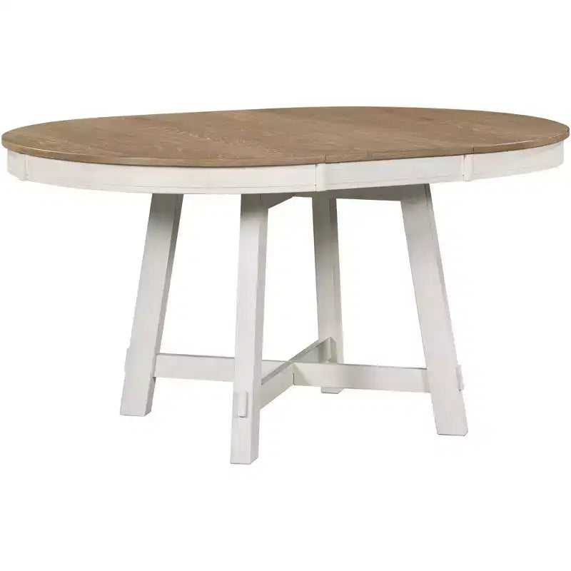 Table de salle à manger ronde avec rallonges