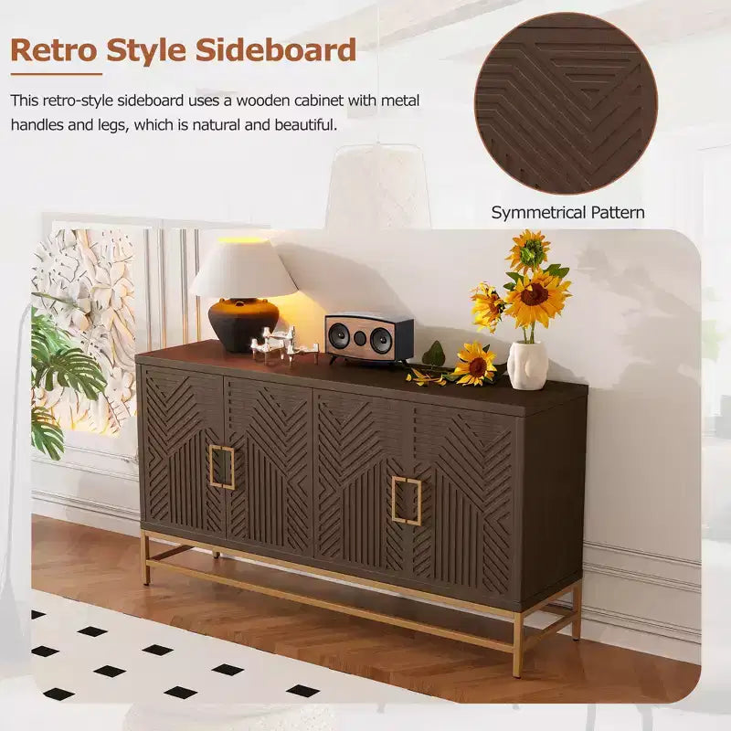 Buffet de rangement style rétro