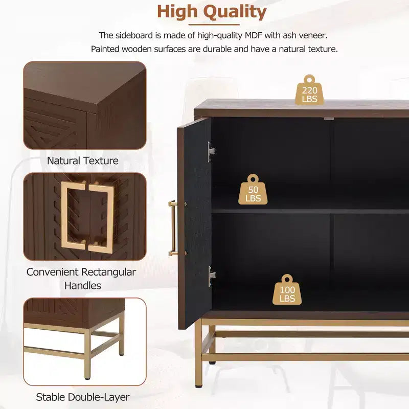 Buffet de rangement style rétro