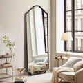 Miroir sur pied en métal avec arche