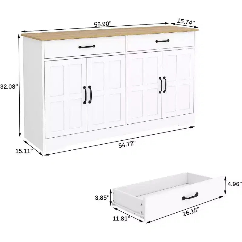 Meuble de rangement de style ferme