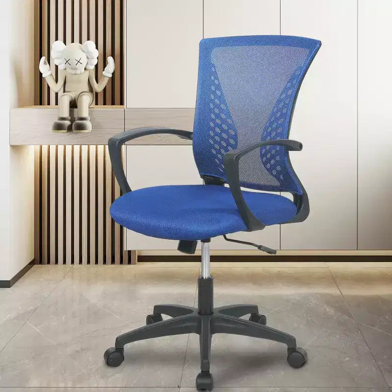 Chaise de bureau mi-dossier avec support lombaire rotatif
