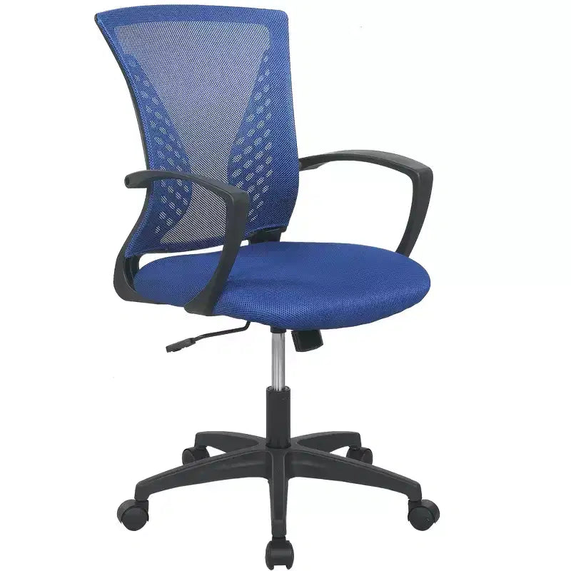 Chaise de bureau mi-dossier avec support lombaire rotatif