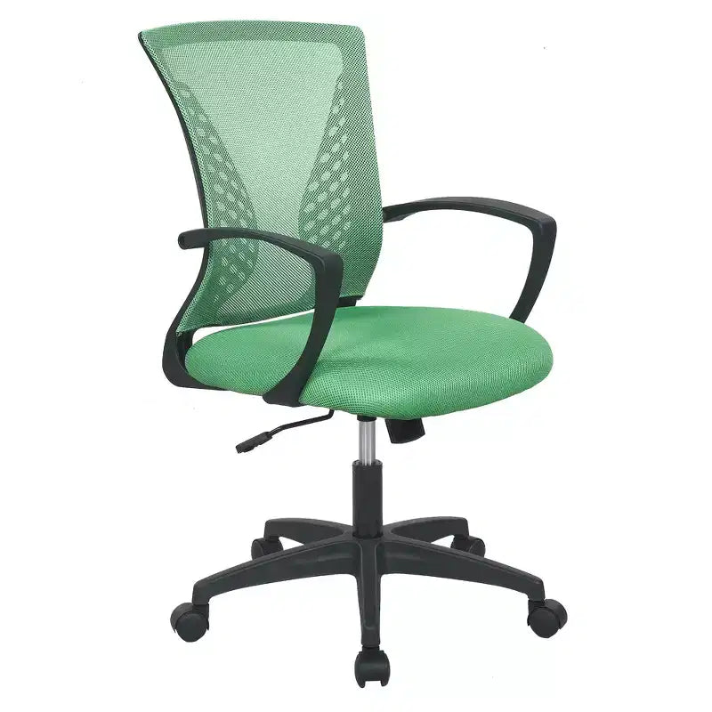 Chaise de bureau mi-dossier avec support lombaire rotatif